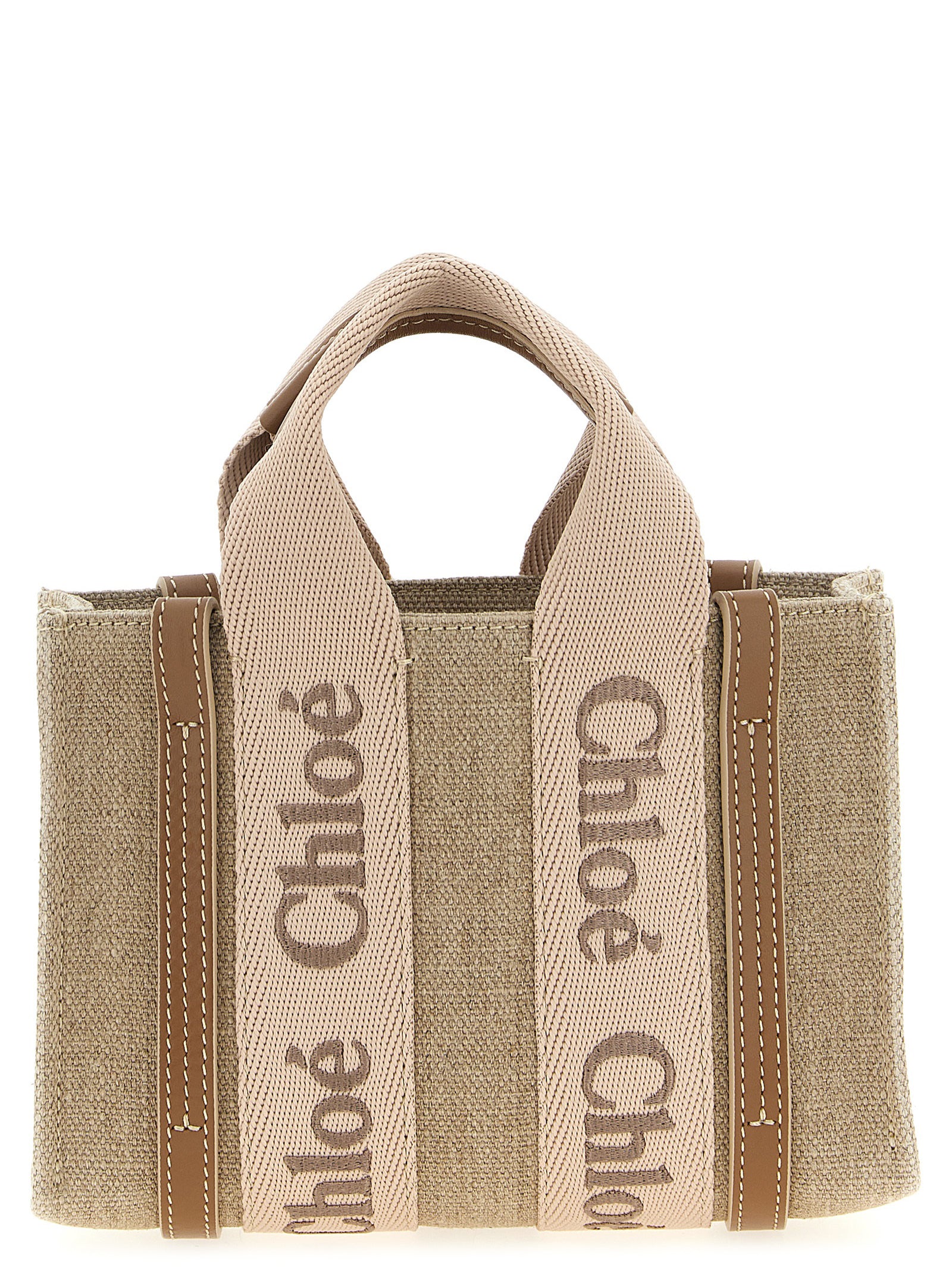 Multicolor Linen Handbag
