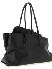 Black Calfskin Shoulder Bag
