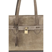 Brunello Cucinelli Beige Calf Leather Bos Taurus Shoulder Bag