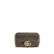 Gucci Brown Calf Leather Bos Taurus Shoulder Bag