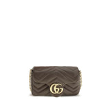 Gucci Brown Calf Leather Bos Taurus Shoulder Bag