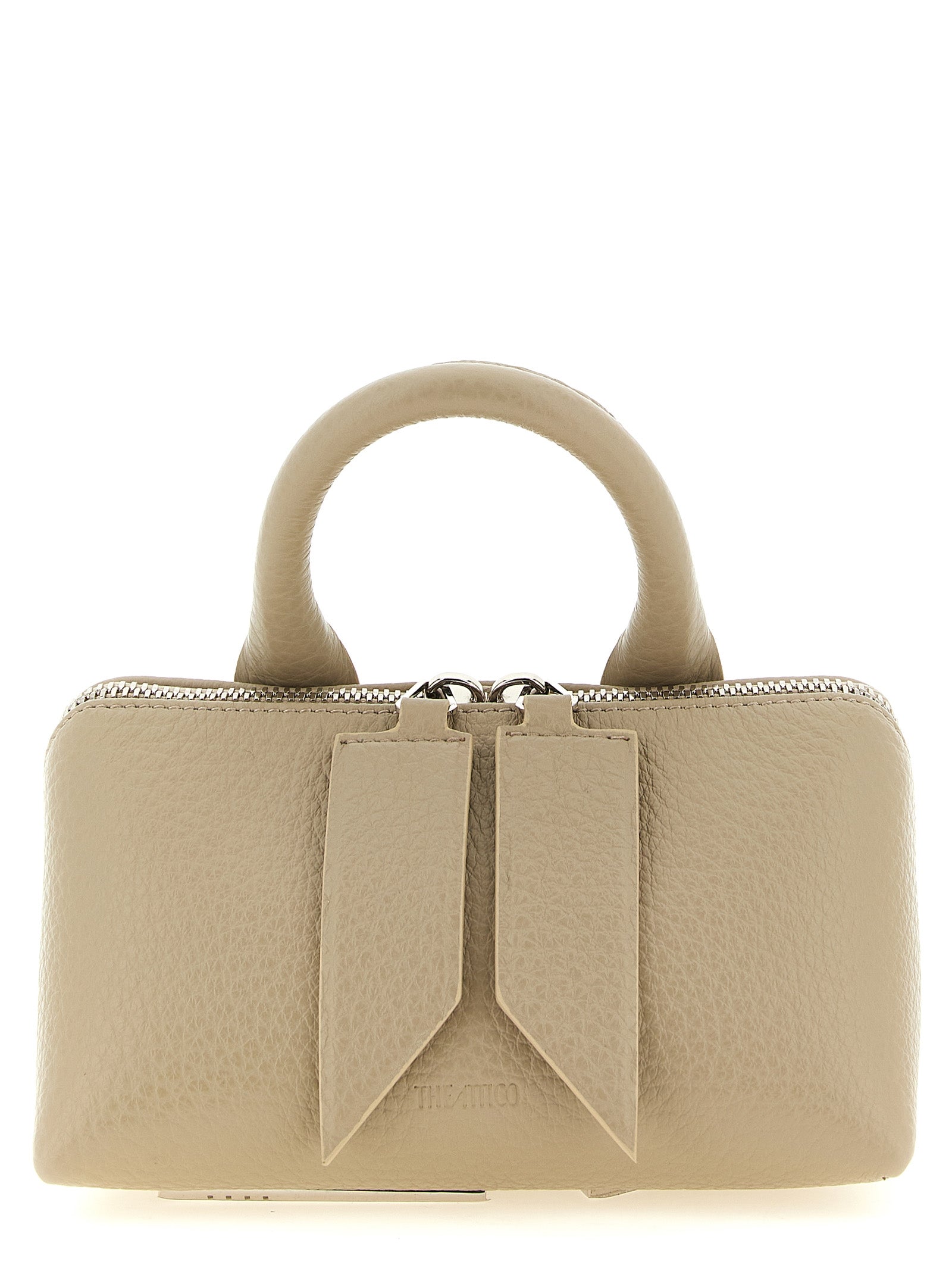 Beige Bovine Leather Handbag