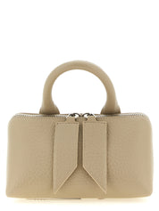 Beige Bovine Leather Handbag