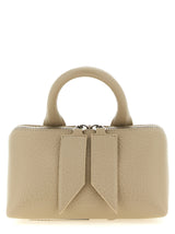 Beige Bovine Leather Handbag