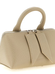Beige Bovine Leather Handbag