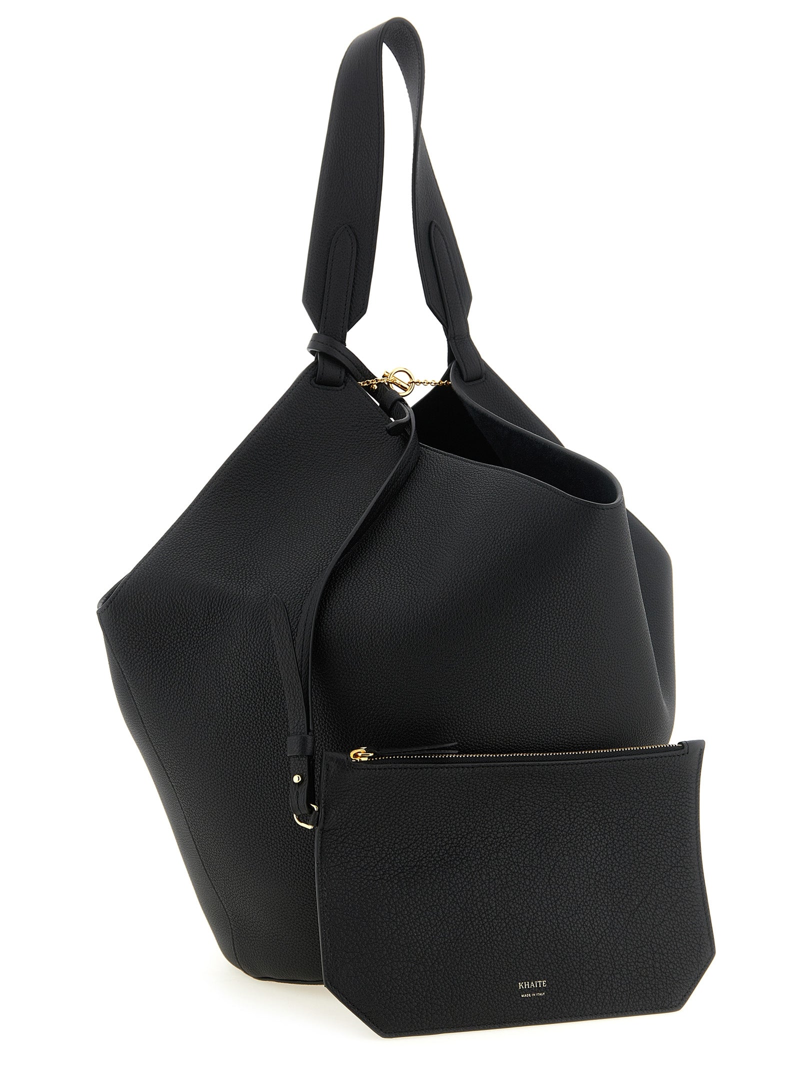Black Calfskin Tote Bag