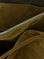 Bicolor Bovine Leather Shoulder Bag