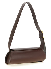 Brown Calfskin Shoulder Bag