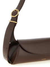 Brown Calfskin Shoulder Bag