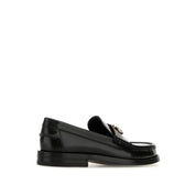 Gucci Black Leather Slip-On Loafers
