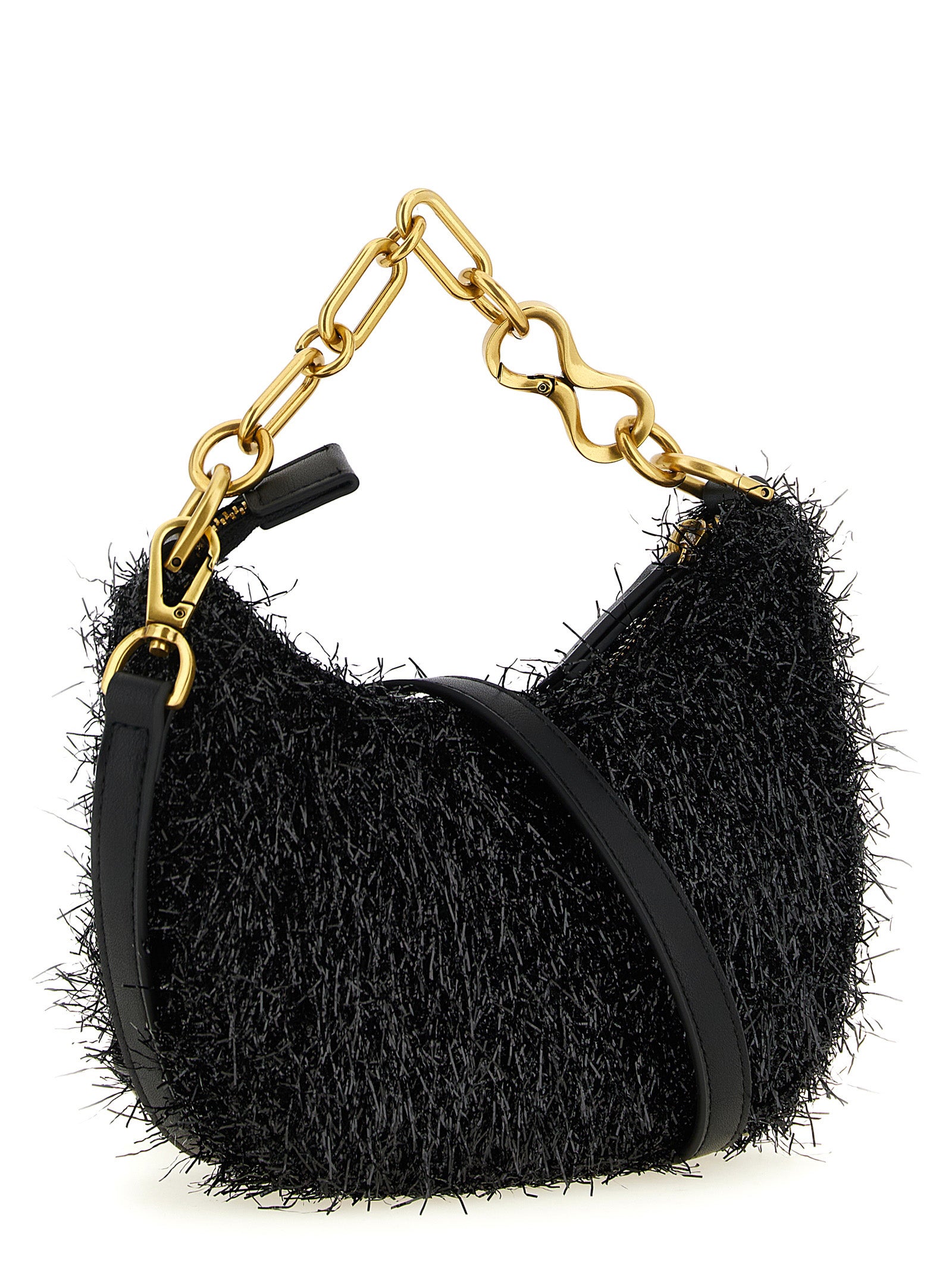 Black Polyester Handbag