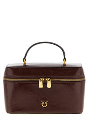 PINKO Brown Calfskin Handbag