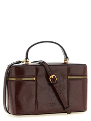 PINKO Brown Calfskin Handbag