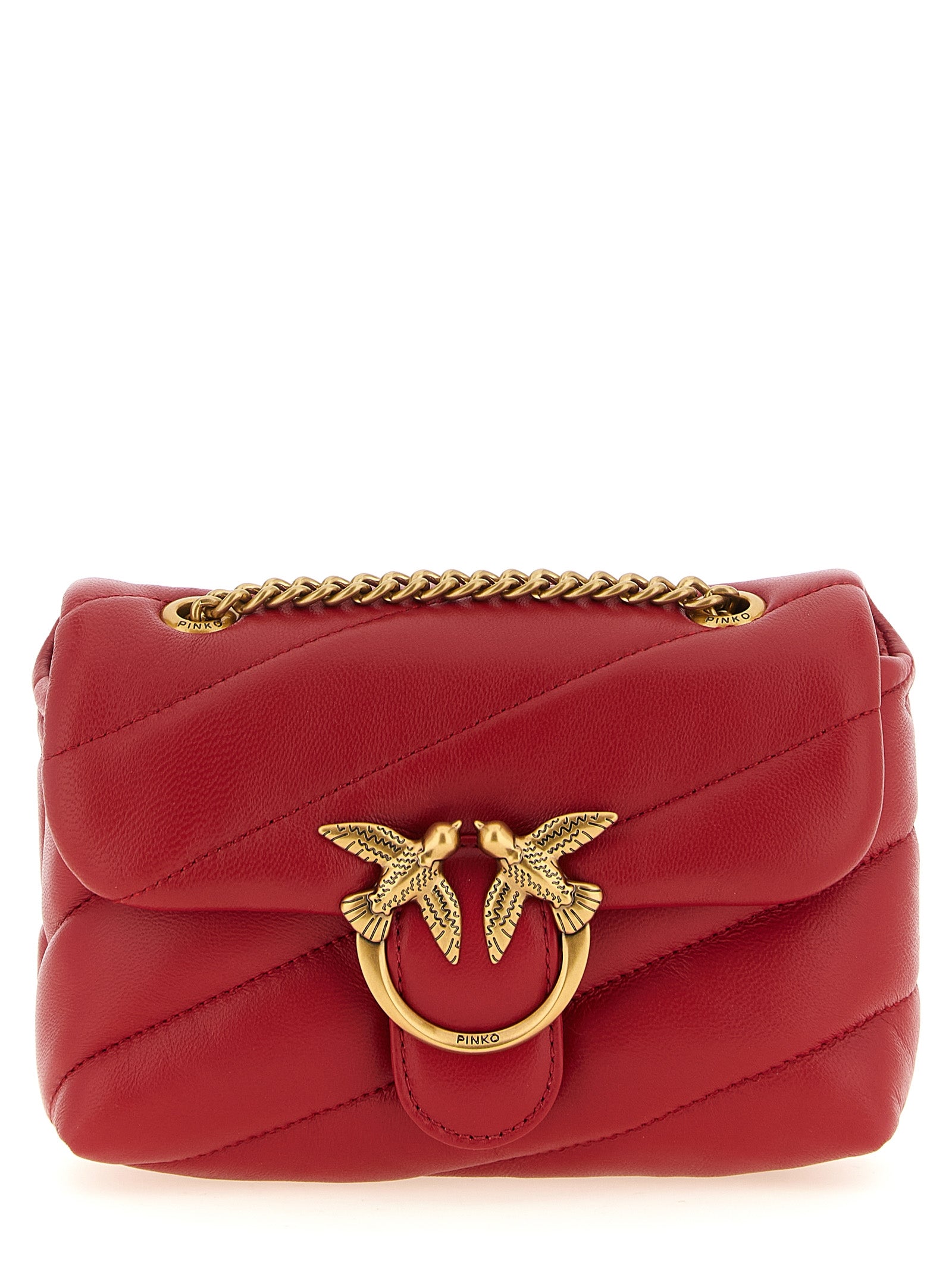PINKO Multicolor Lamb Leather Crossbody Bag
