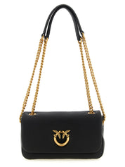 Black Lamb Leather Shoulder Bag