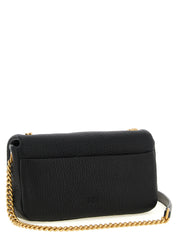 Black Lamb Leather Shoulder Bag