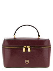 PINKO Bordeaux Calfskin Handbag