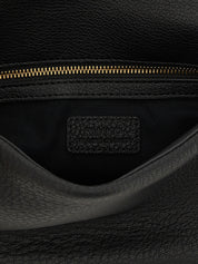 Black Lamb Leather Shoulder Bag
