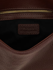 PINKO Brown Lamb Leather Shoulder Bag