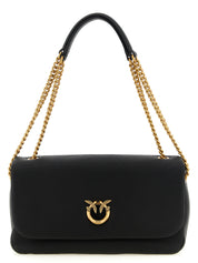 Black Lamb Leather Shoulder Bag