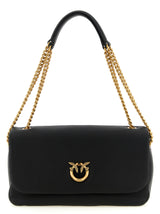 Black Lamb Leather Shoulder Bag