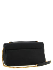 Black Lamb Leather Shoulder Bag