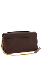 PINKO Brown Lamb Leather Shoulder Bag