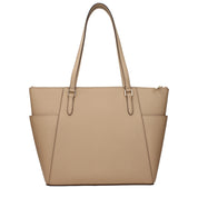 Beige Leather Shoulder Bag
