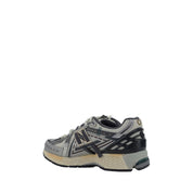 New Balance Silver Polyester Athletic Sneakers