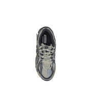 New Balance Silver Polyester Athletic Sneakers