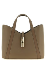 Furla Gray Calfskin Tote Bag