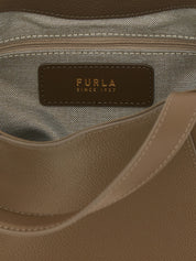 Furla Gray Calfskin Tote Bag