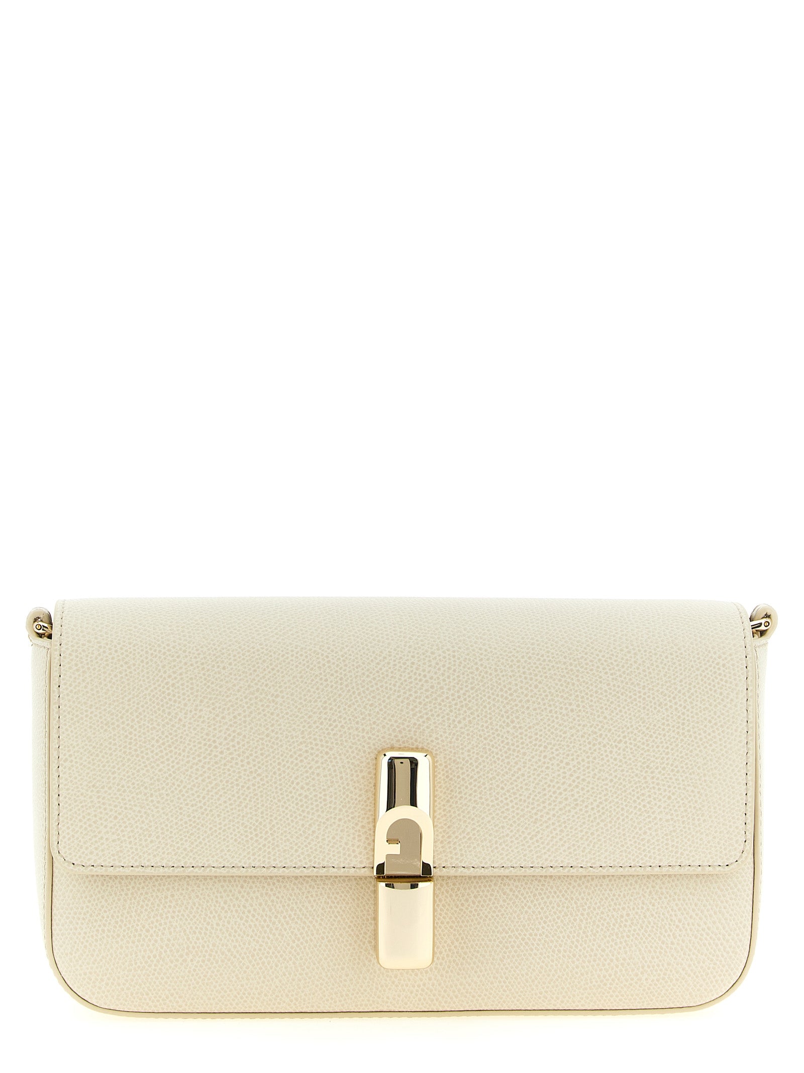 White Calfskin Crossbody Bag