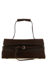 Brown Calfskin Shoulder Bag