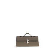 Brown Calf Leather Bos Taurus Clutch Bag