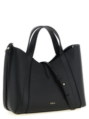 Furla Black Calfskin Tote Bag