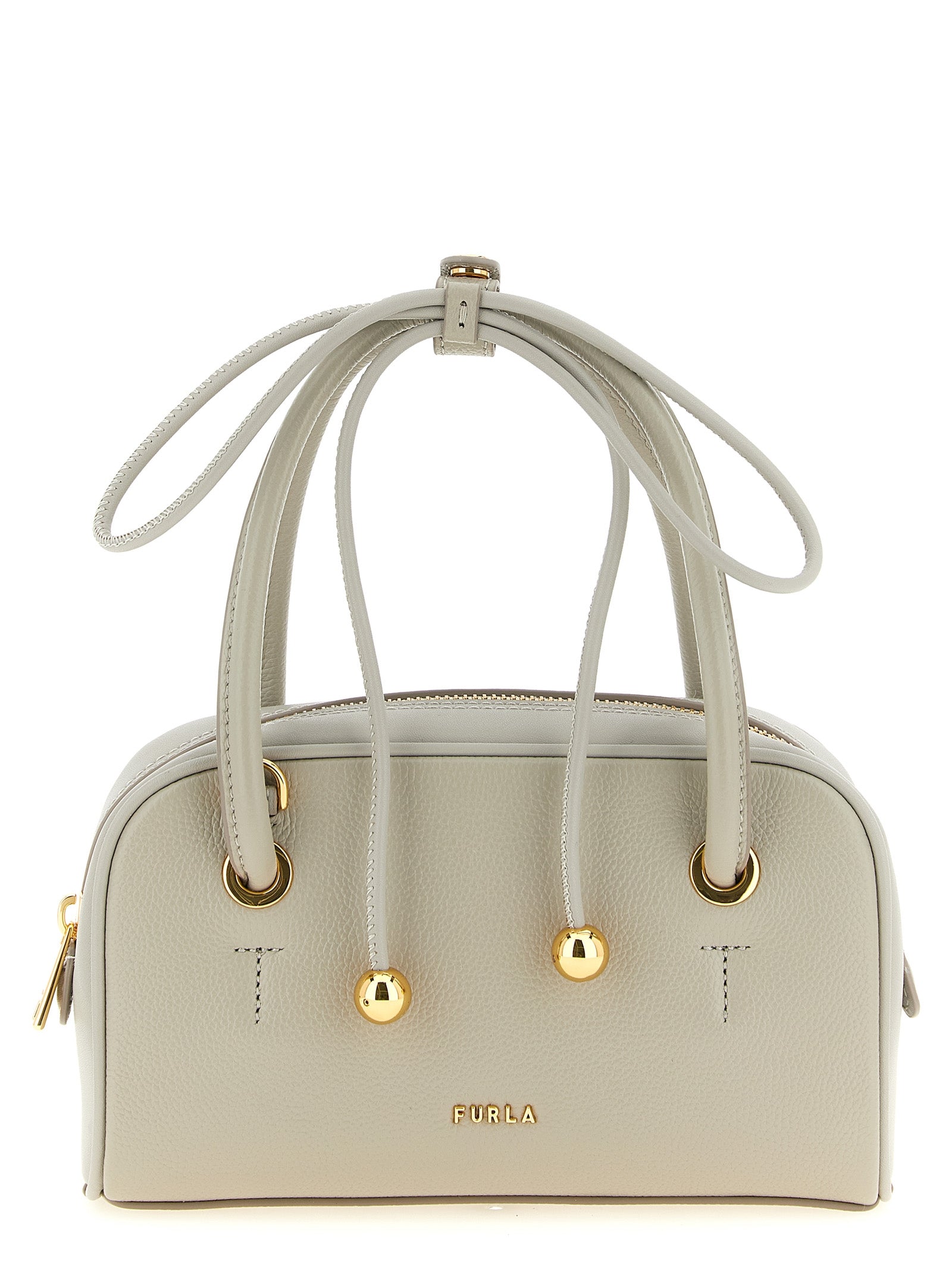 Furla Gray Calfskin Handbag Furla