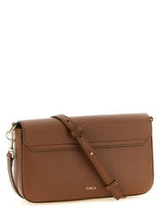 Brown Calfskin Crossbody Bag