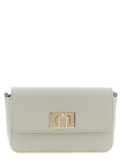 Furla Gray Calfskin Crossbody Bag
