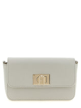 Furla Gray Calfskin Crossbody Bag
