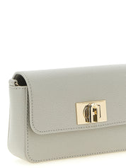 Furla Gray Calfskin Crossbody Bag