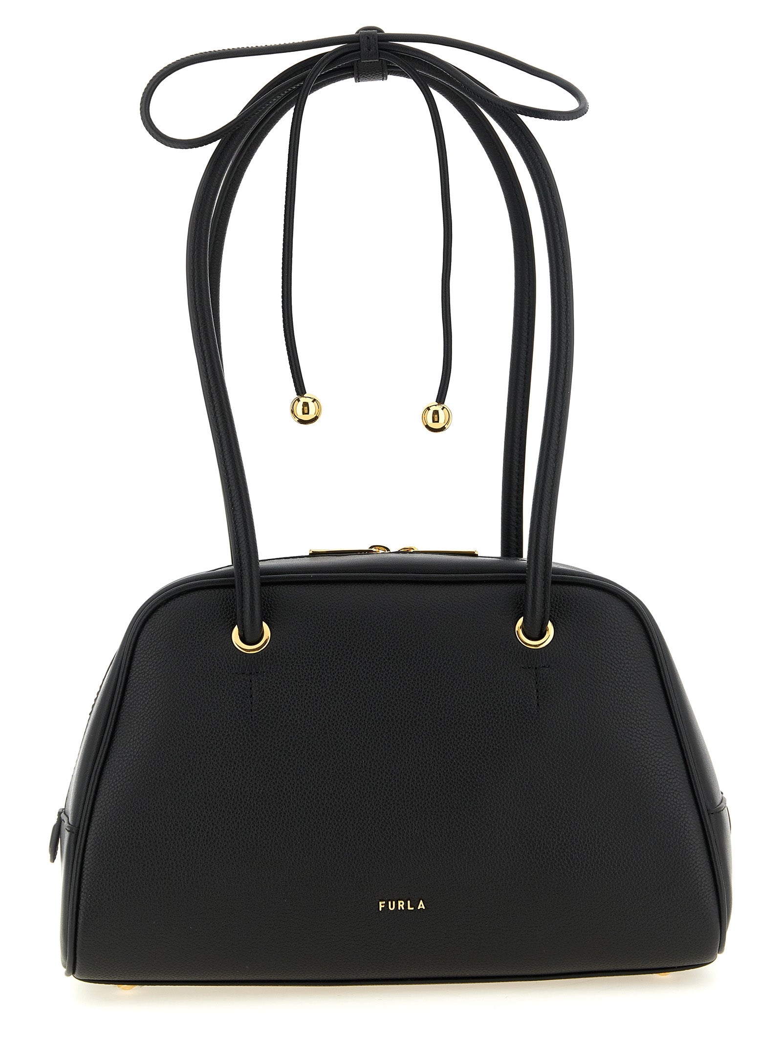 Furla Black Calfskin Handbag