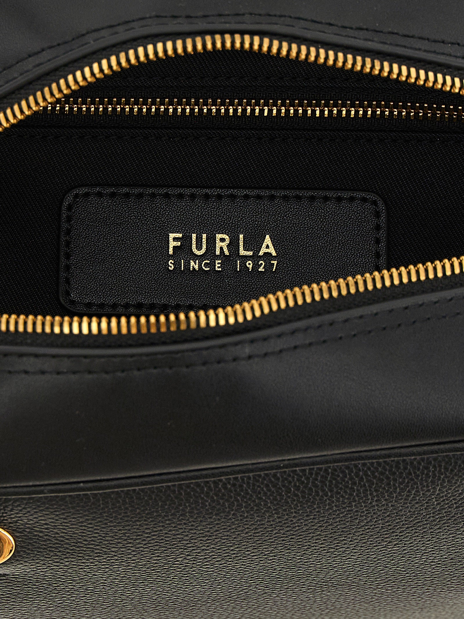 Furla Black Calfskin Handbag