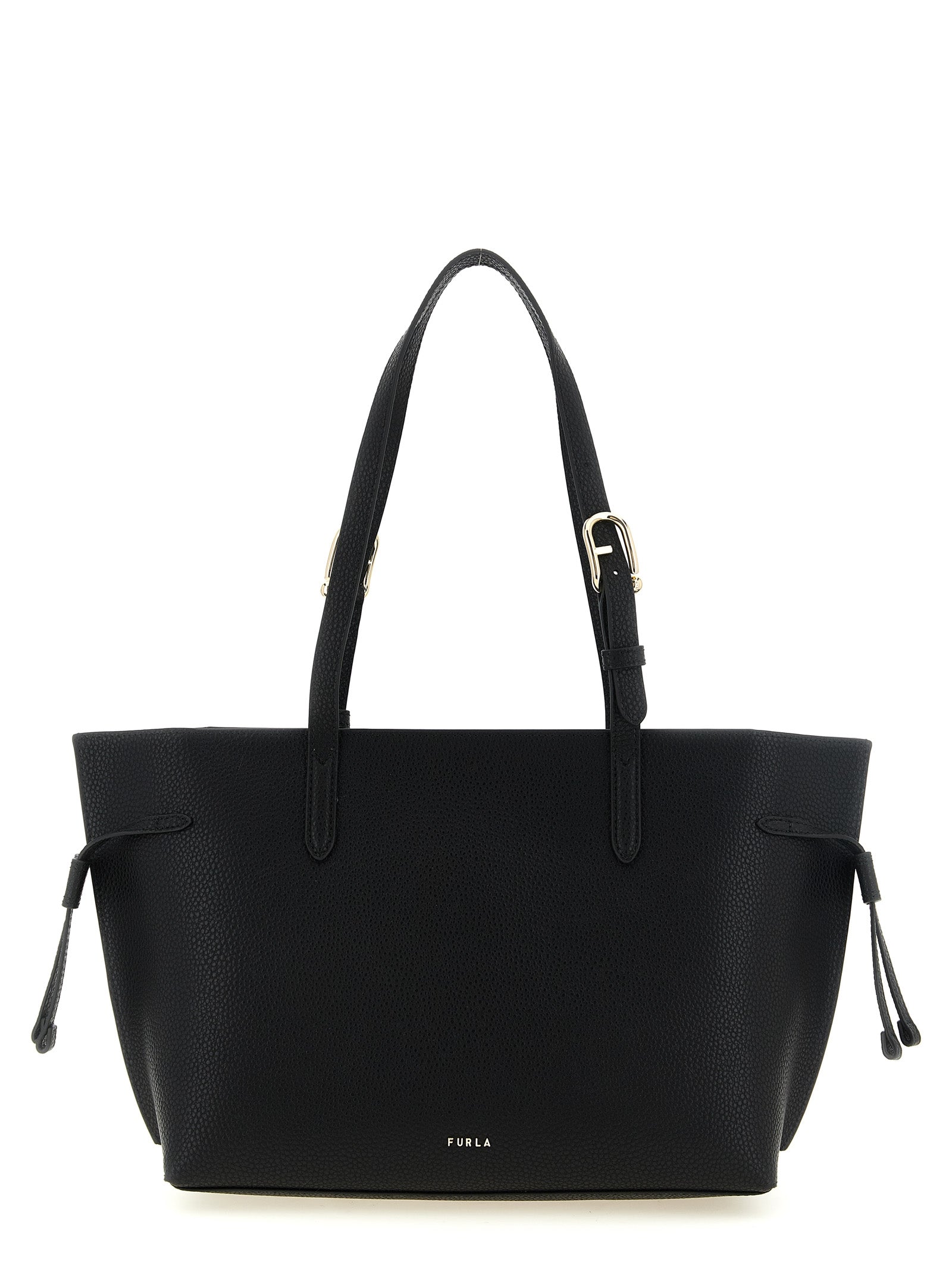 Furla Black Calfskin Tote Bag