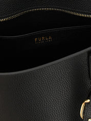 Furla Black Calfskin Tote Bag