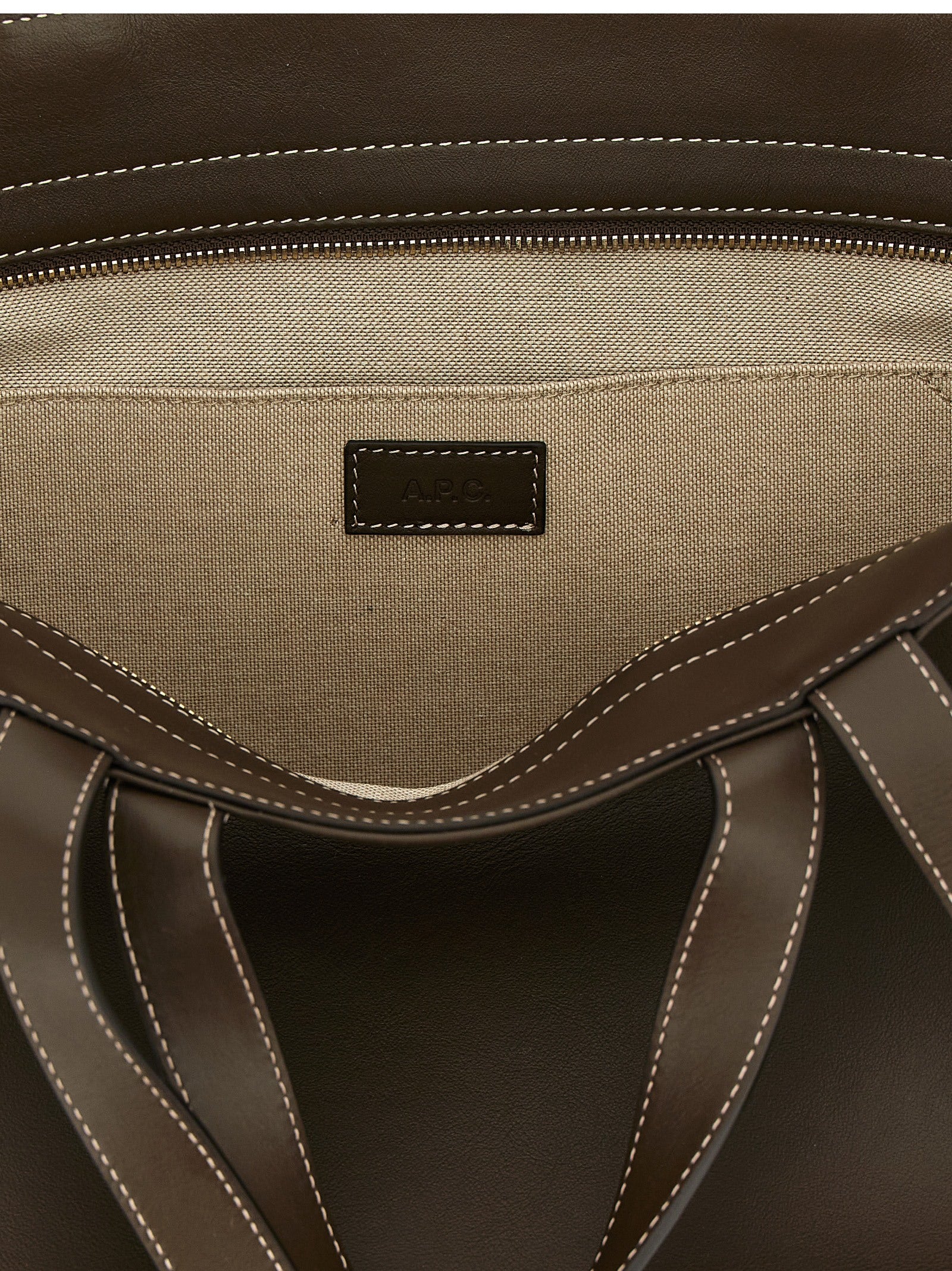 Brown Cowhide Tote Bag
