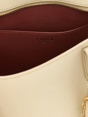 Furla White Calfskin Tote Bag