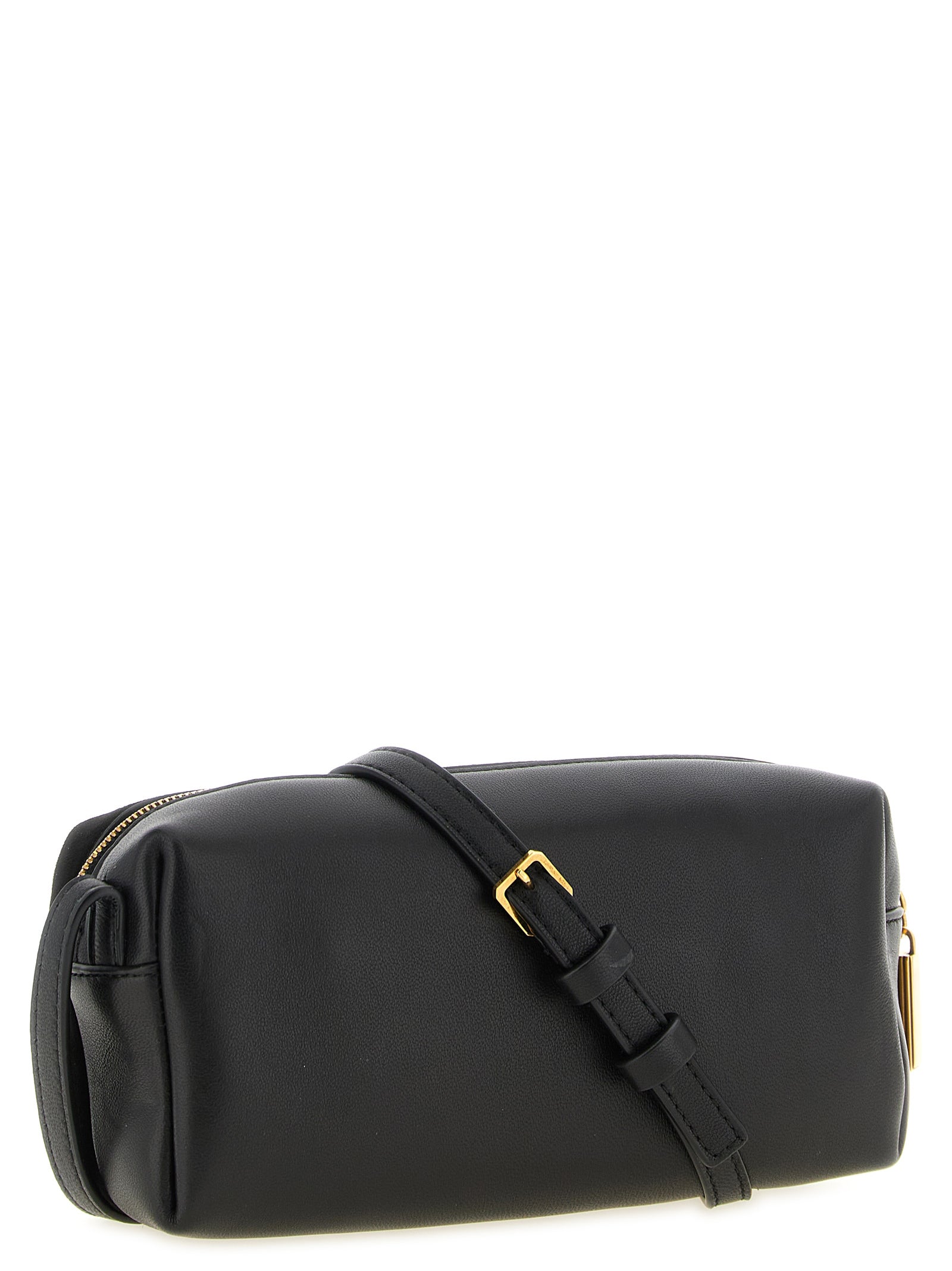 Black Calfskin Crossbody Bag