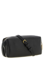 Black Calfskin Crossbody Bag