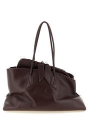 Purple Bovine Leather Shoulder Bag